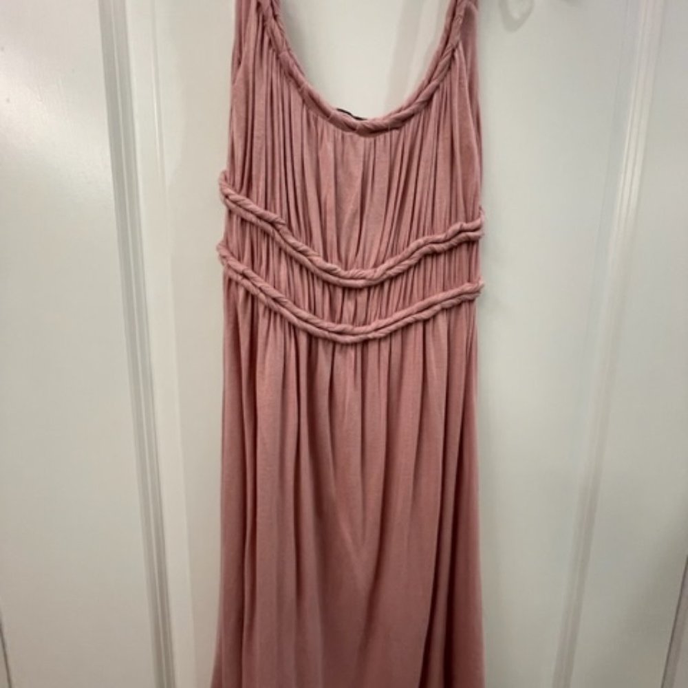 Beige pink summer dress - Picture 4 of 7